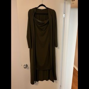 Fashion Nova tube dress and cardigan set size L